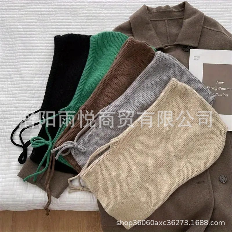 冬季新款帽子女韩系巴拉克拉法帽毛线保暖围脖一体情侣护耳针织帽|undefined