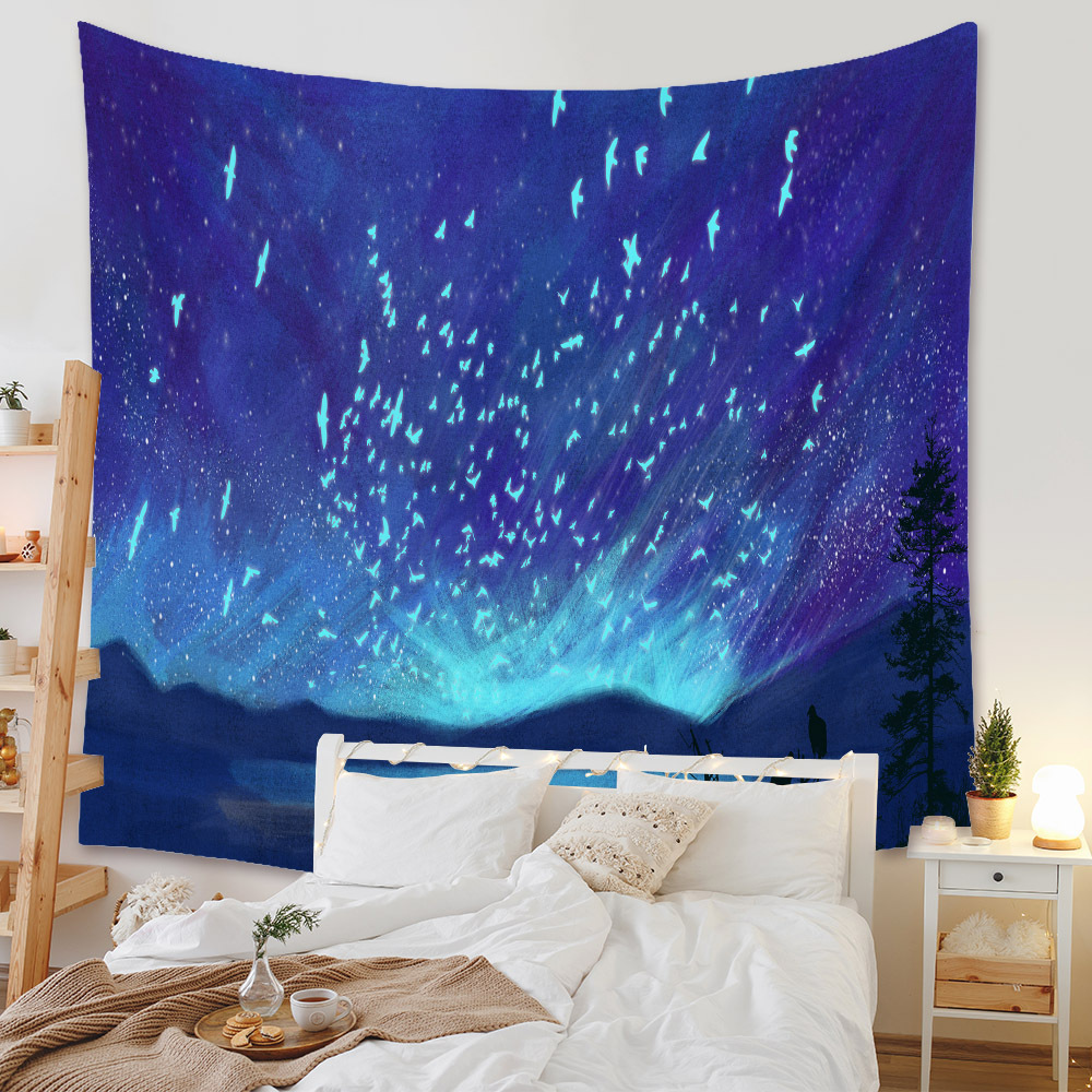 Fashion Universe Painting Wall Decoration Cloth Tapestry Wholesale Nihaojewelry display picture 32