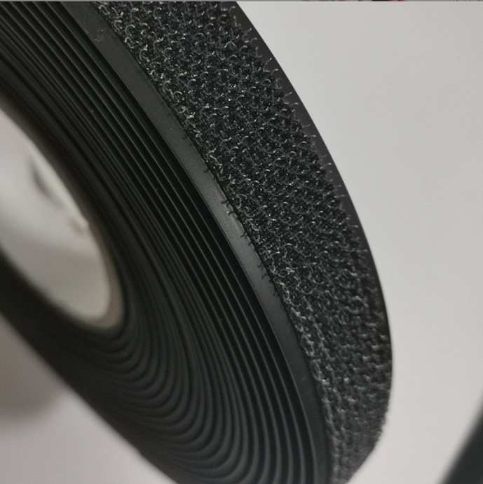 厂家供应清洁拖把用粘扣ABS胶条魔术贴黑白勾 拖把胶条魔术贴穿条