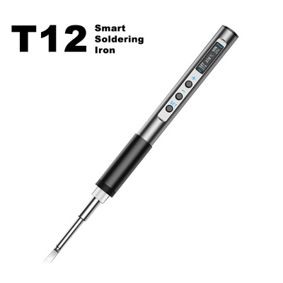T12PRO паяльник с цифровым дисплеем паяльная ручка портативный электрический паяльник мини PD65W питание с цифровым дисплеем небольшой паяльник с постоянной температурой