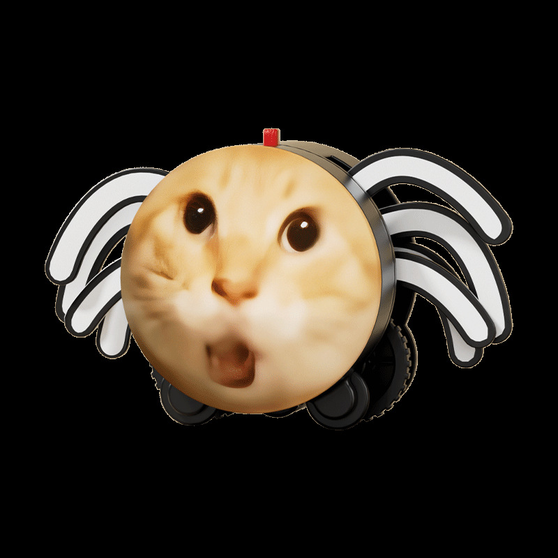 El robot rastreador abstracto de la barra eléctrica, el paquete de emoticones de grano, el juguete rastreador de la magia.