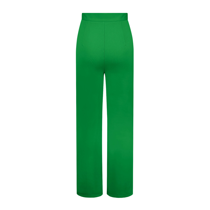 Vêtements pour femmes nouveaux pantalons décontractés automne nouveau tempérament pantalons évasés de transport polyvalents pantalons larges à la mode pour femmes_voghion.com