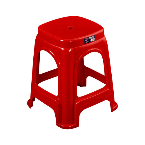 Plastic stool household extra thick adult dining chair red chair square stool round stool bench plastic thick wholesale high stool