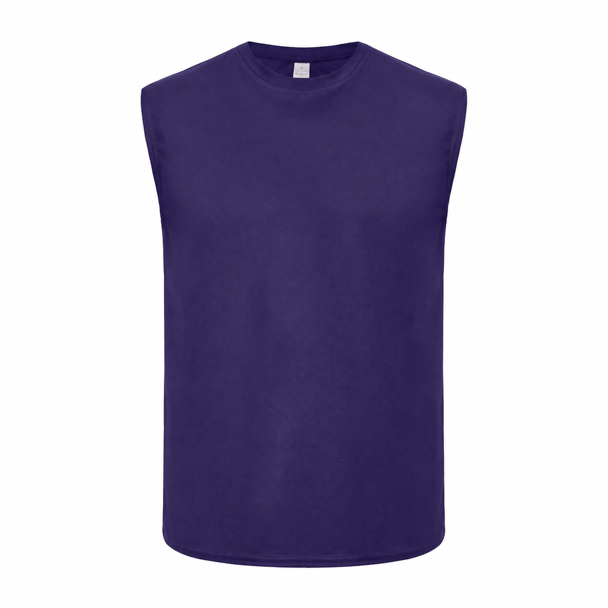 Fitness chaleco de malla entrenamiento europeo y americano de tamaño grande transpirable rápido seco camiseta de cuello redondo chaleco europeo y americano para hombres