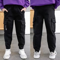 童裝中大童兒童男孩休閒褲子春裝長褲柔軟男童工裝褲春季2023新款