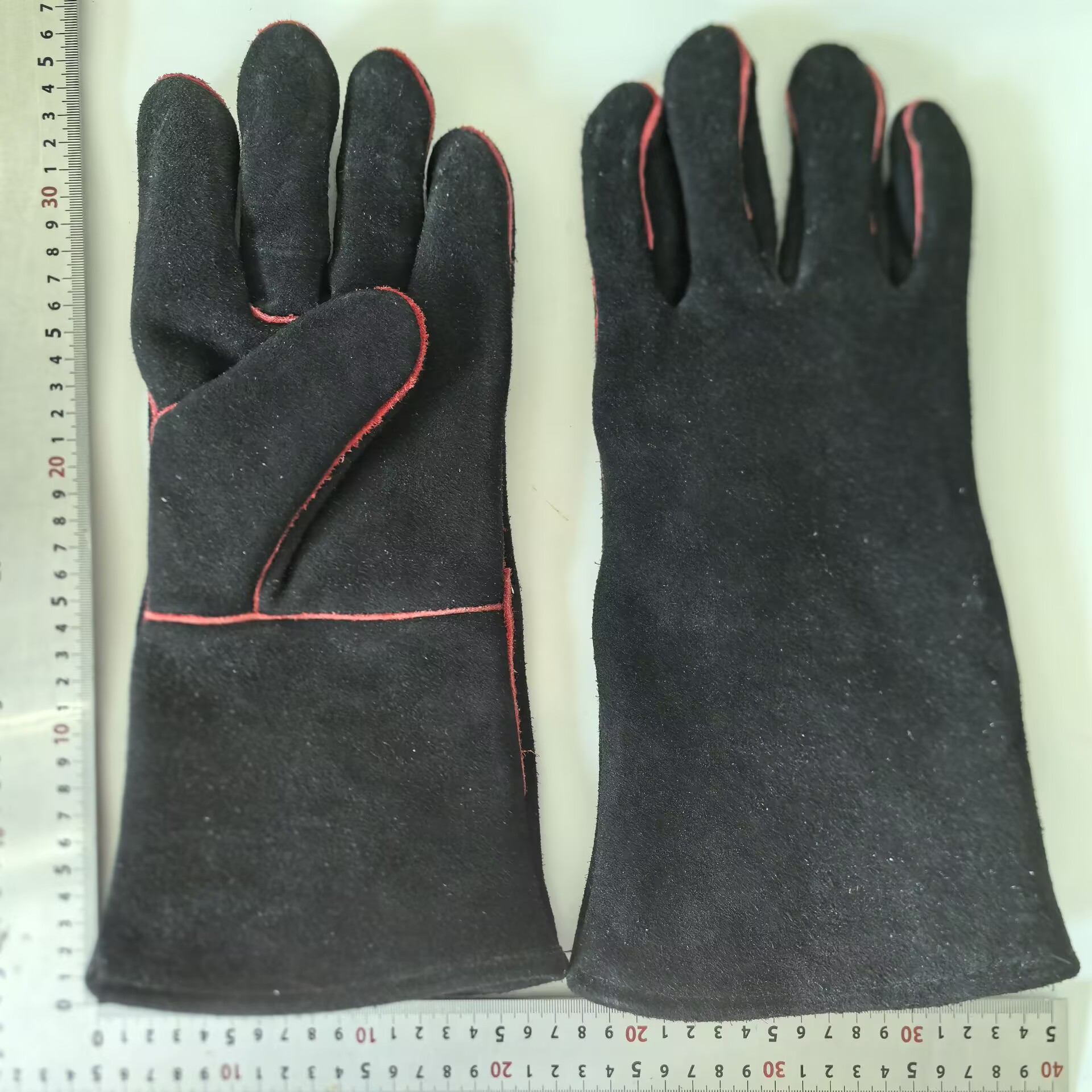 Guantes a prueba de mordeduras para mascotas, guantes de protección contra el calor para soldadura, resistentes a los arañazos, de cuero completo, de 60CM de longitud extendida image 27