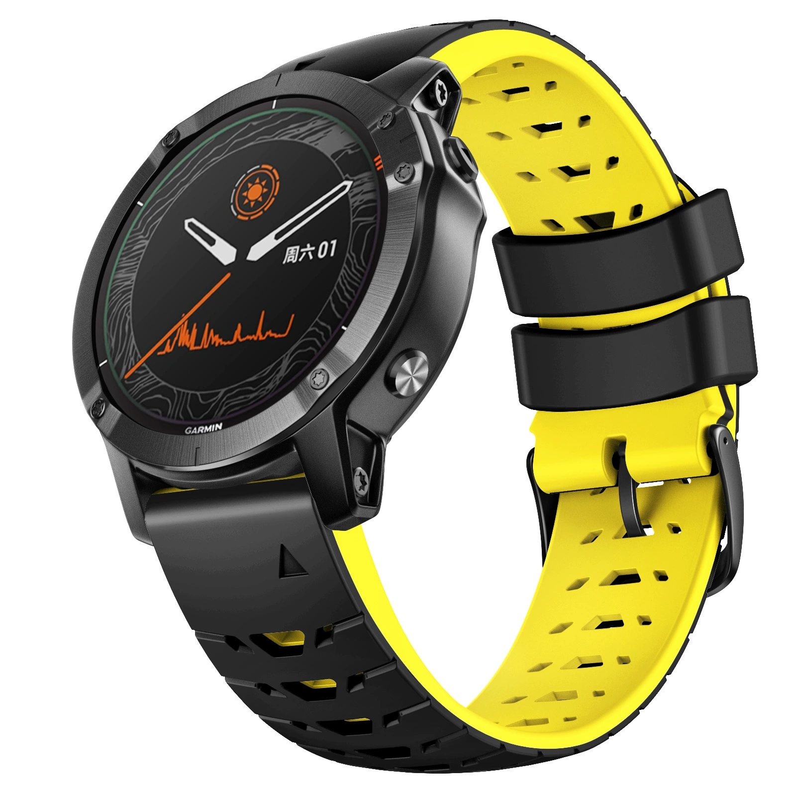 Подходит для Garmin Jiaming FENIX 5 935 MARQ трапециевидный экспресс силиконовый ремешок feenix6 7 22мм