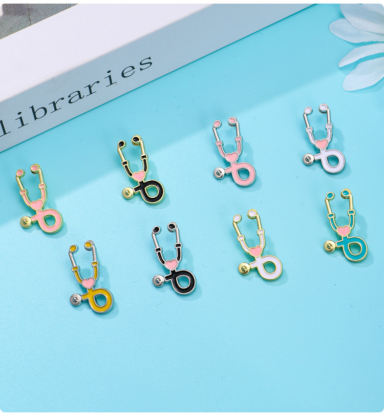 Brooches Classification Cartoon Style Cute Pin U Shape Heart Shape Alloy Enamel Unisex Brooches