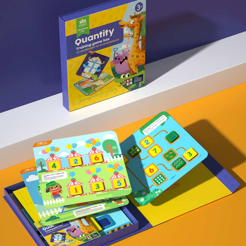 CE niños de madera número de interés y cantidad de entrenamiento de pensamiento número de comprensión matemática juguetes de educación temprana image 4