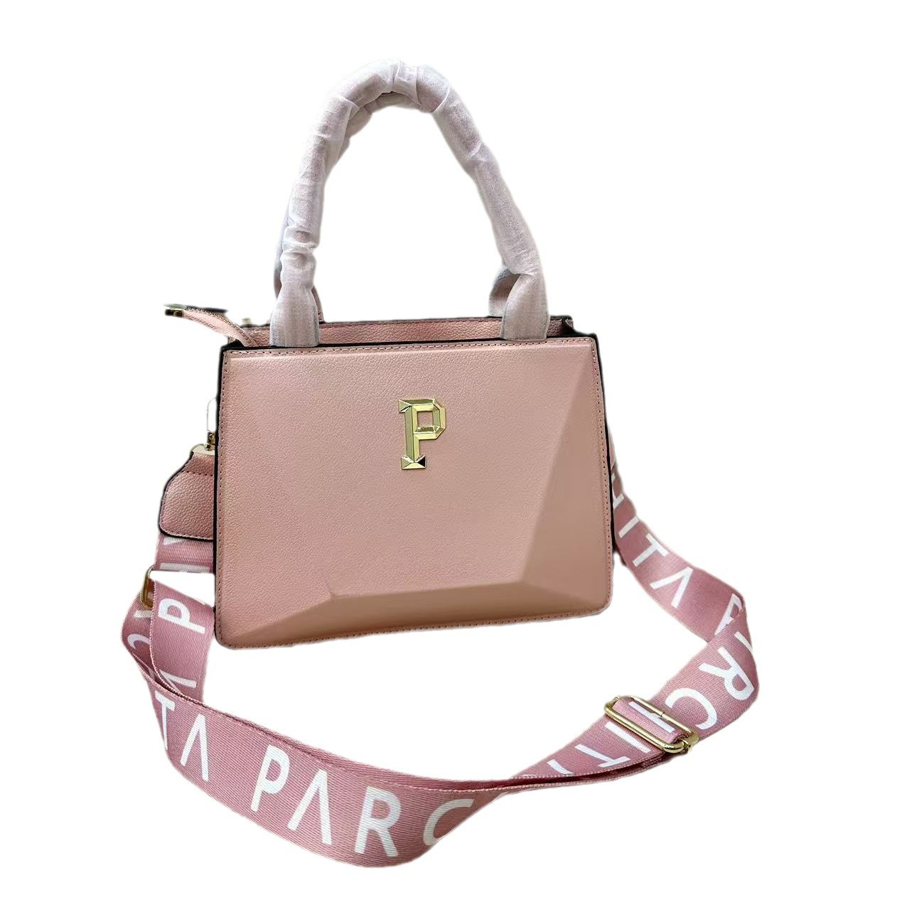 Bolsos transfronterizos para mujer 2025 primavera nuevo estilo bordado alfabeto Bolsos tote moda europea y americana bandolera de un solo hombro