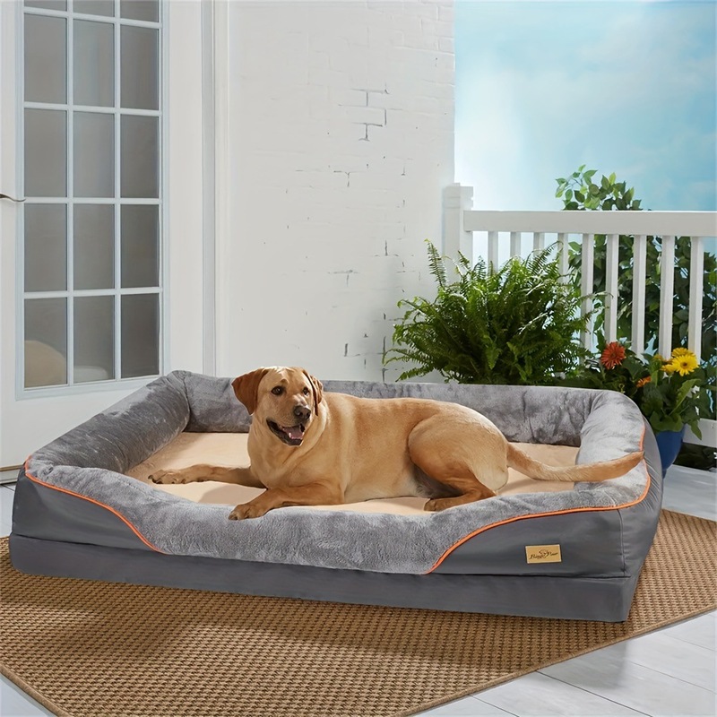 L Xxl 犬用ベッド 整形外科用フォーム ペットベッド キルティング 防水 クロスボーダー|undefined