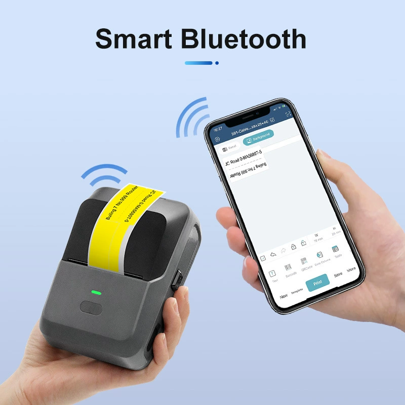 Handheld printer for commercial use, English, bluetooth
