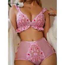 X 74212 Sexy Lace Heart Embroidery Underwear �Ը��ο�����