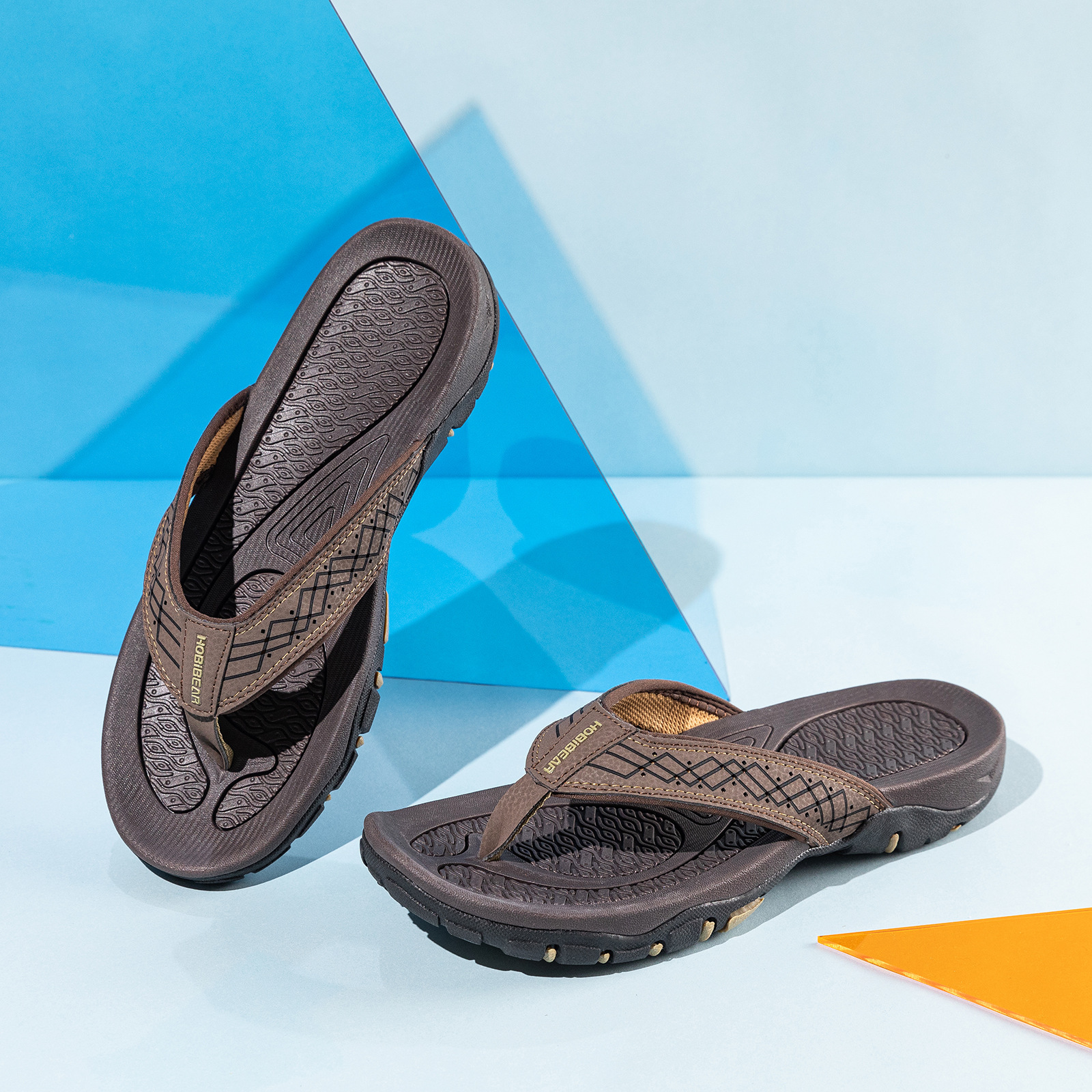 哈比熊品牌鞋男士涼拖2021年夏季新款厚底休閑人字拖沙灘涼鞋代發(fā)