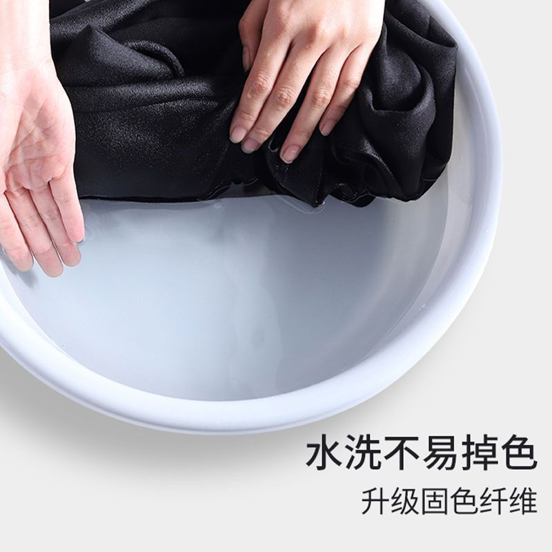 休闲阔腿裤垂坠感女2024春秋款裤子深灰色高腰显瘦宽松直筒运动裤|undefined