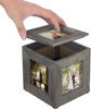 Photo frame from natural wood, retro storage box, wooden set, bag, table souvenir box