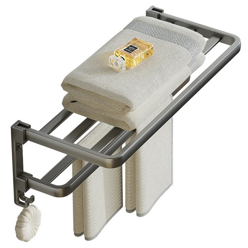 No punching towel rack bathroom bathroom kitchen triangle storage rack towel bar tissue box toothbrush holder hook