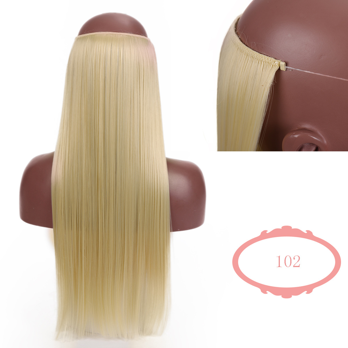 microlink hair extensions Wig & Hair Extension Type Wigs Wig Accessories Women's Retro Holiday High Temperature Wire Long Straight Hair Wigs