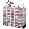 Plastic shoe box storage box shoe rack shoe storage artifact shoe cabinet simple transparent shoe box saving space shoe box wholesale