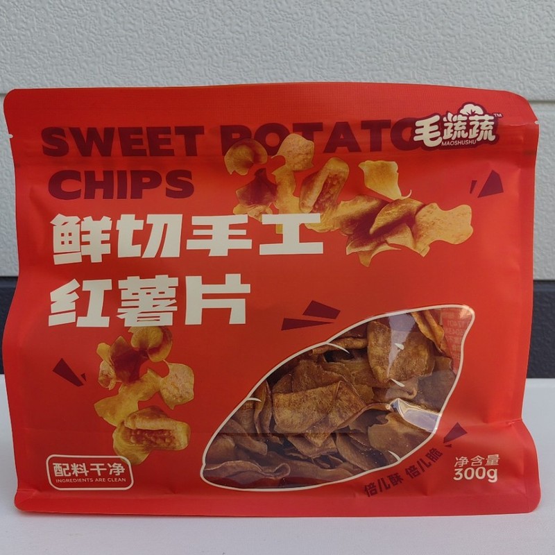 毛蔬蔬烤芝香瓜片油炸零食鲜切手工红薯片300g红薯片地瓜干|undefined