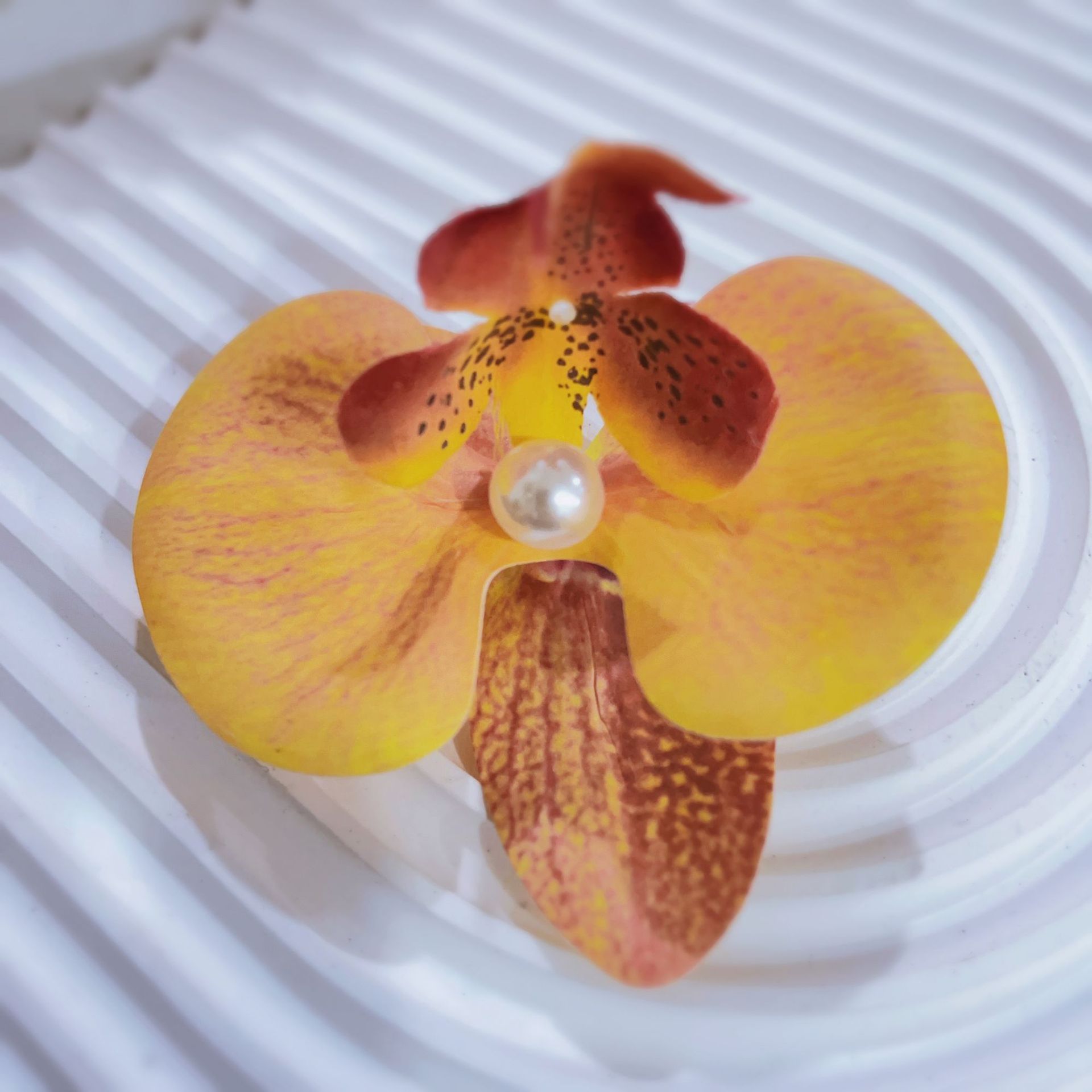 Flores biónicas mariposas orquídeas abrazadera para el cabello de mujer atmósfera sen sensación de cabello de flores bordes laterales abrazadera para el cabello de flores frisa abrazadera para el cabello de mujer image 13