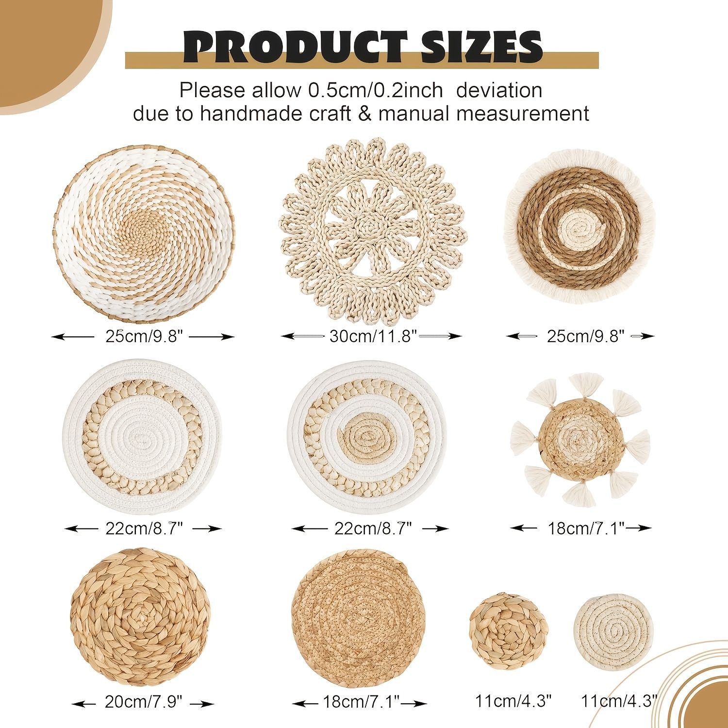 Juego de diez piezas de 0,50 kg