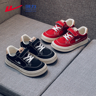 Pull Back Kidsren's Sports Shoes 2025 Spring and Autum New Kidsren's Black Canvas Shoes Boys Low-Top Girls Soft Soles