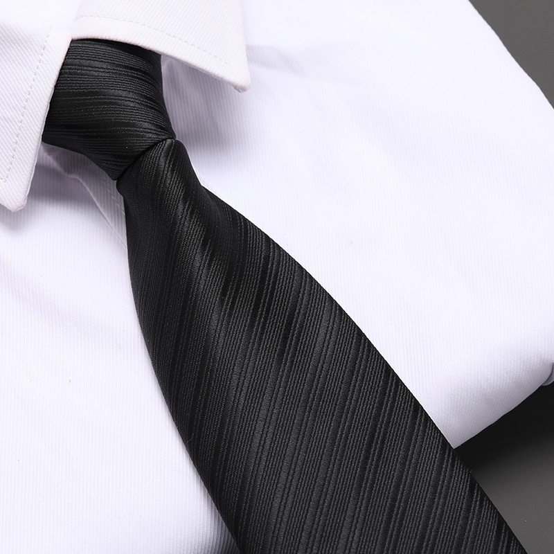 8cm 검정색 두꺼운 줄무늬 지퍼