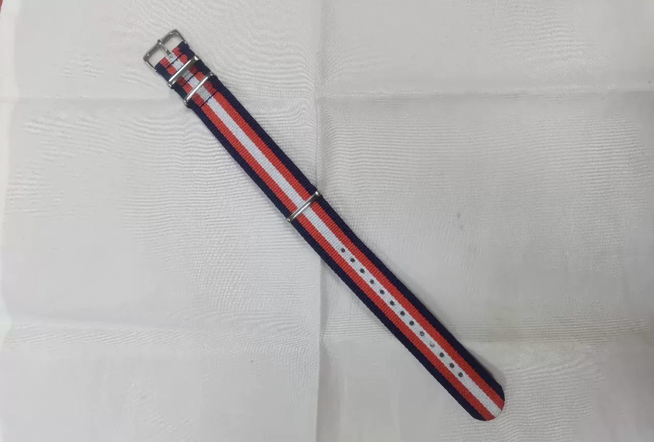 表带尼龙间色表带打光环保钢扣现货库存处理运动户外轻盈手表带