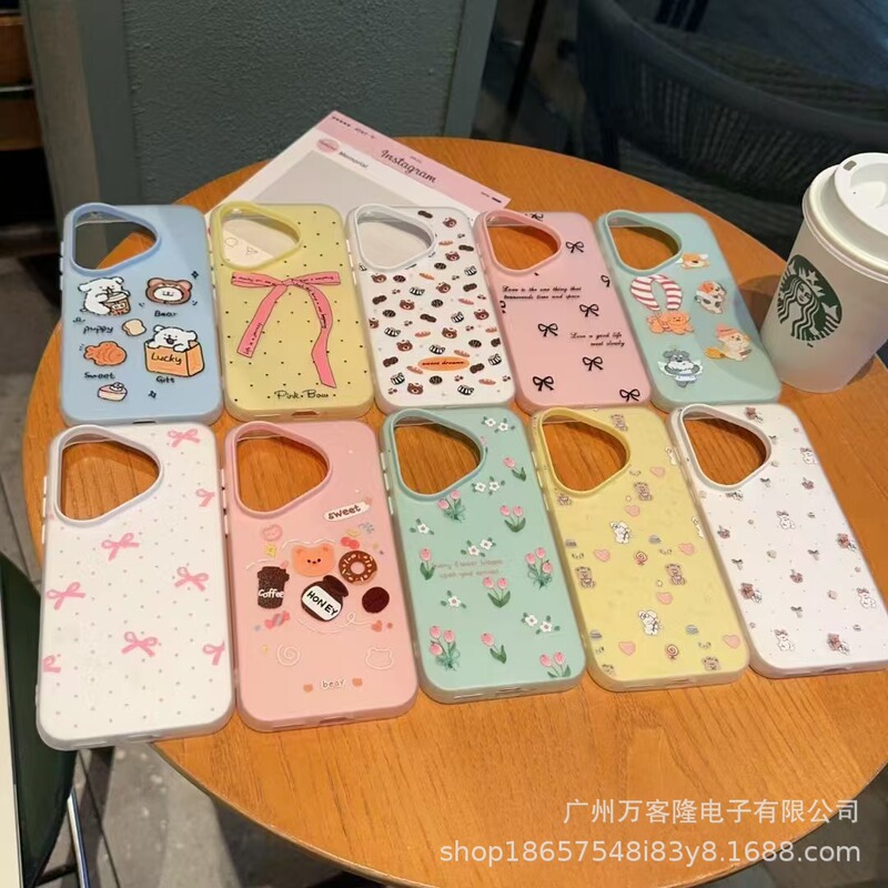 Special Offer Dopamine Jelly Case Suitable for Huawei Honor X60I Mate70 Cartoon Pc Three-In-One Honor 300 Case