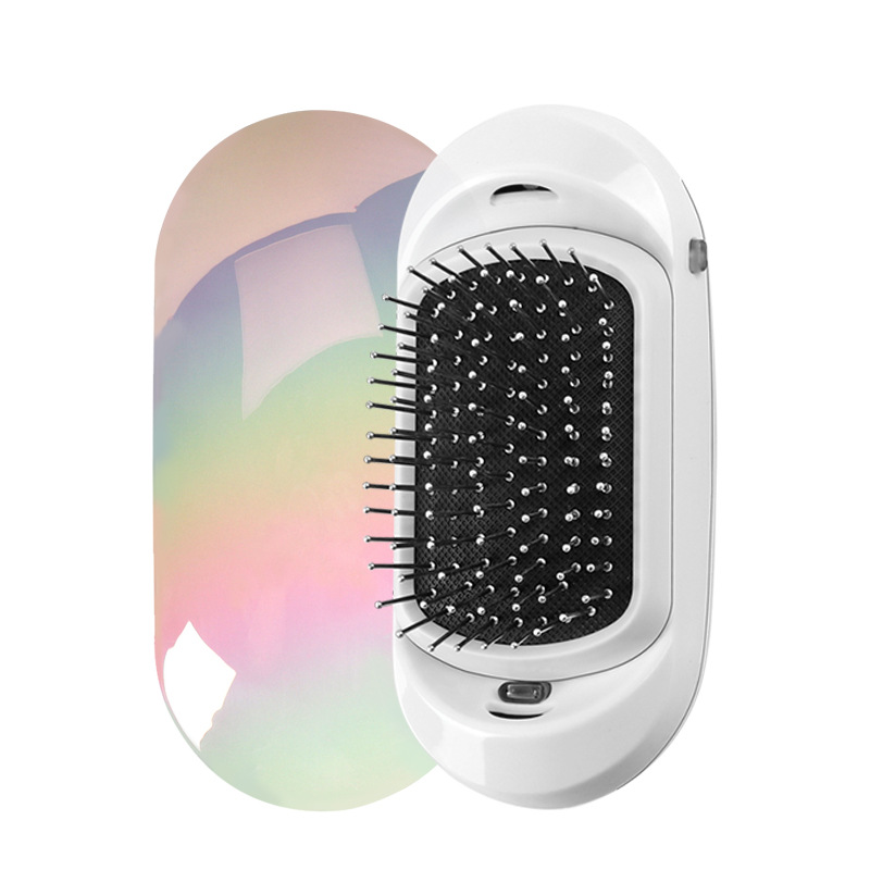 Transfronteriza de segunda generación de iones negativos pelo recto masaje peine plancha de pelo recto peluquería batería seca