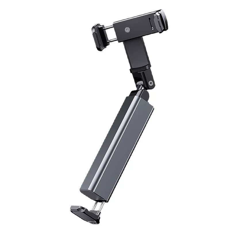 Metal handheld airplane for traveling, folding rotating phone holder, telescopic adjustable storage system, aluminum alloy