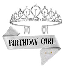 欧美生日派对皇冠头饰发卡头箍字母hapybirthday生日快乐发箍