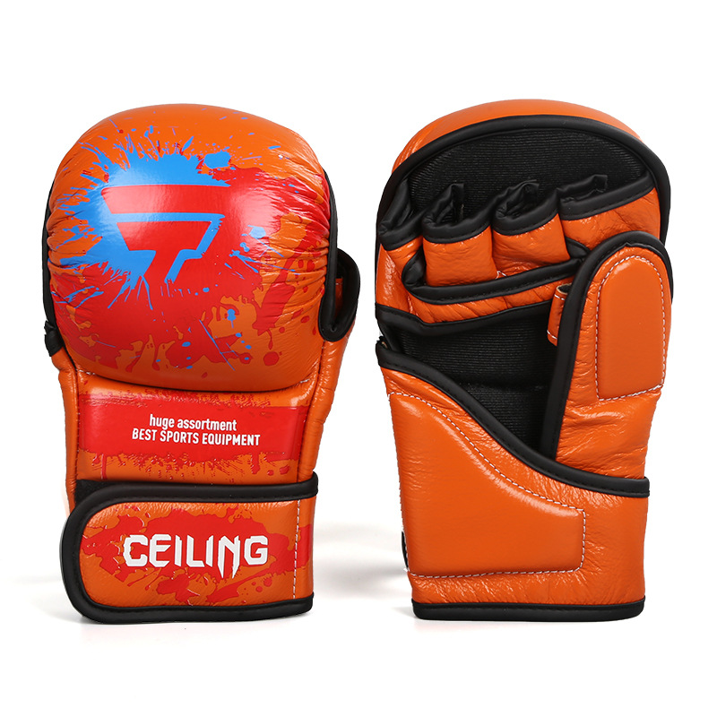 Ceiling nuevos guantes de lucha MMA Sanda serie UFC con medio dedo, guantes de lucha, equipo de lucha