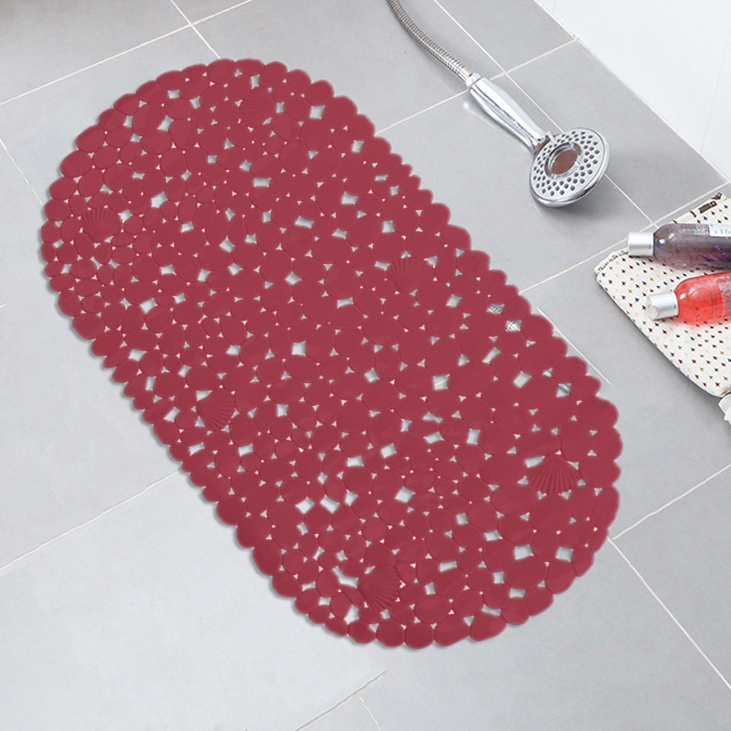 Nordic color sólido baño bañera Mat impresión antideslizante alfombra de baño antideslizante estera de ducha de PVC alfombra de baño taza de succión estera