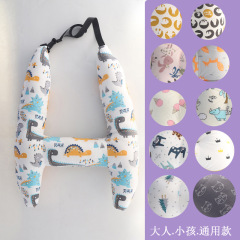 Car sleeping pillow pillow dual-purpose cotton breathable summer car adult and child washable cushion car supplies