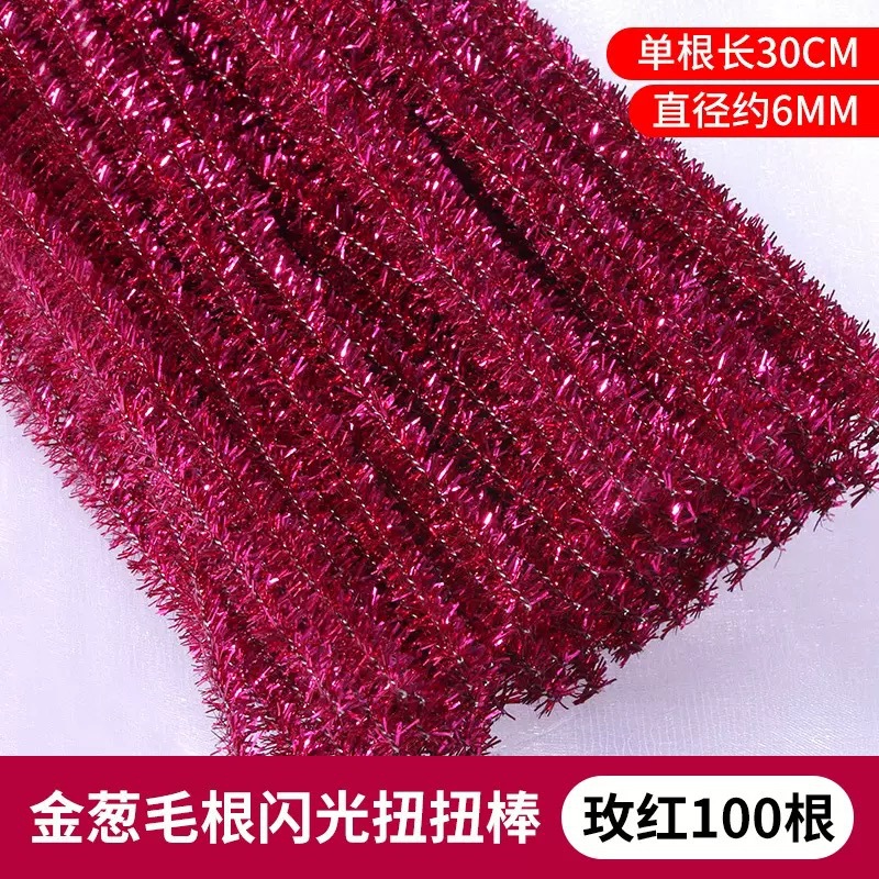 Día de los niños 1 de junio serie de macarón torsión varilla de color alambre floral infantil hecha a mano diy paquete de material de ramo