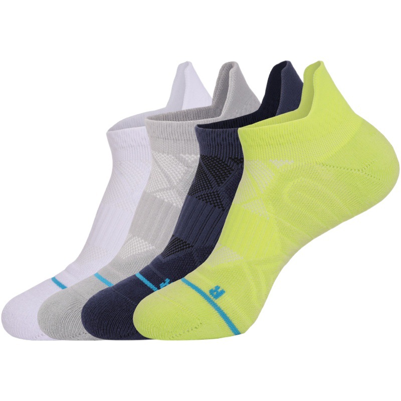 Calcetines de baloncesto de tubo corto antideslizantes transfronterizos, absorbentes de sudor, transpirables y gruesos, calcetines de fondo de toalla, calcetines deportivos que absorben los golpes, calcetines para correr para hombres y mujeres