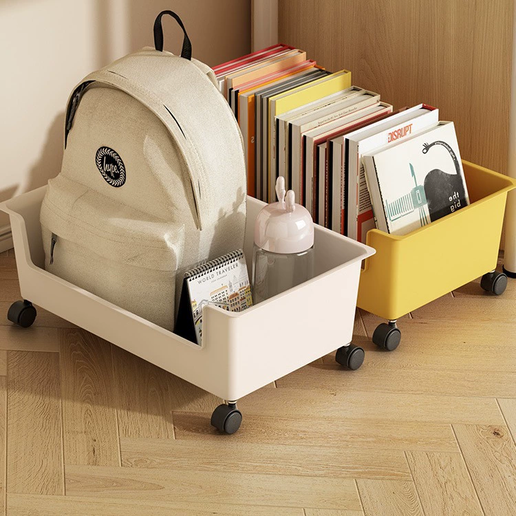 Стенд для школьных сумок Мобильная книжная полка под студенческим столом