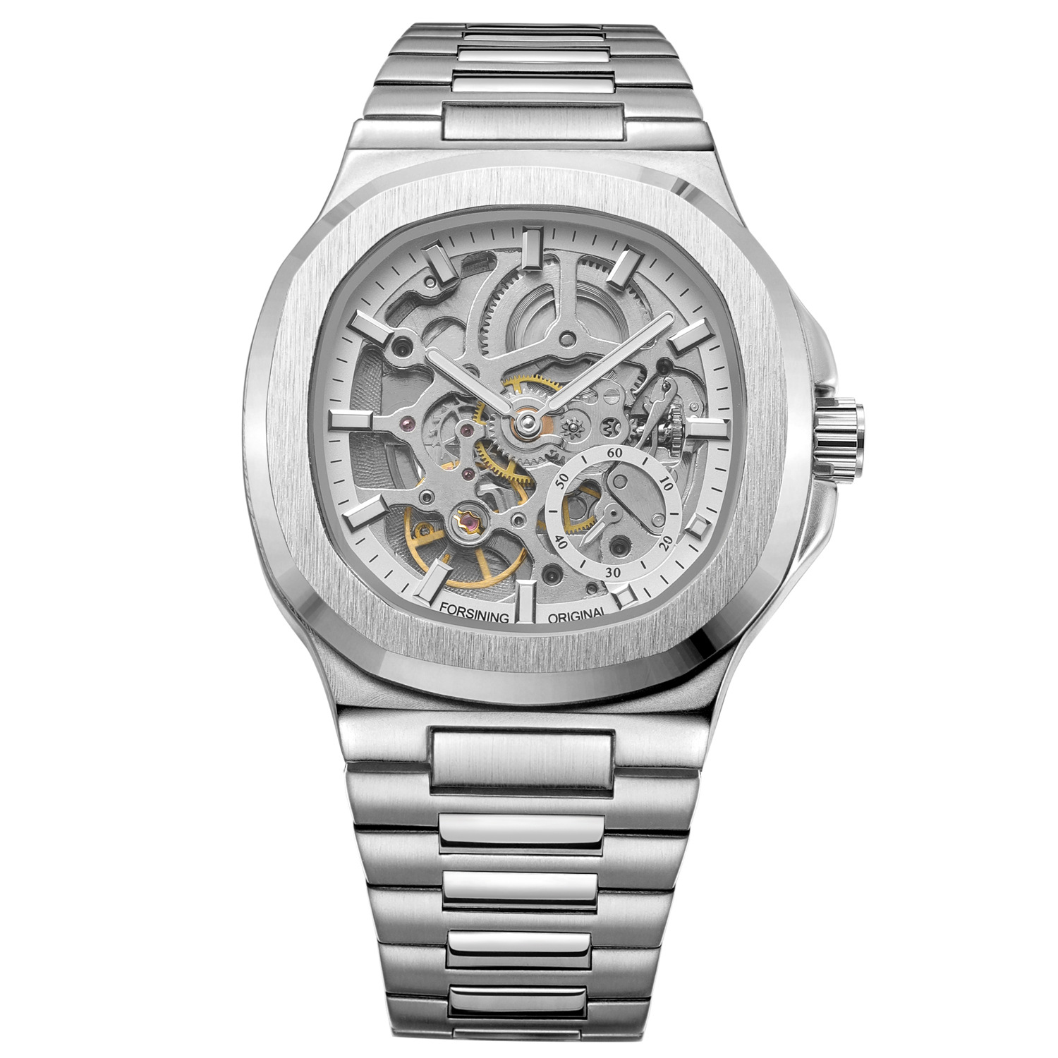 Men's Automatic Mechanical Watch European Style Hollow Design_voghion.com