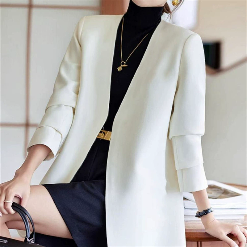 Женский блейзер на весну и осень, новинка 2025 года, в корейском стиле, универсальный, модный, уличный, для внешней торговли, маленький костюм для женщин.