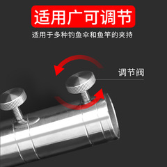 New multifunctional fishing umbrella ground stake fishing ground stake holder thickened stainless steel umbrella frame triangular fishing accessory