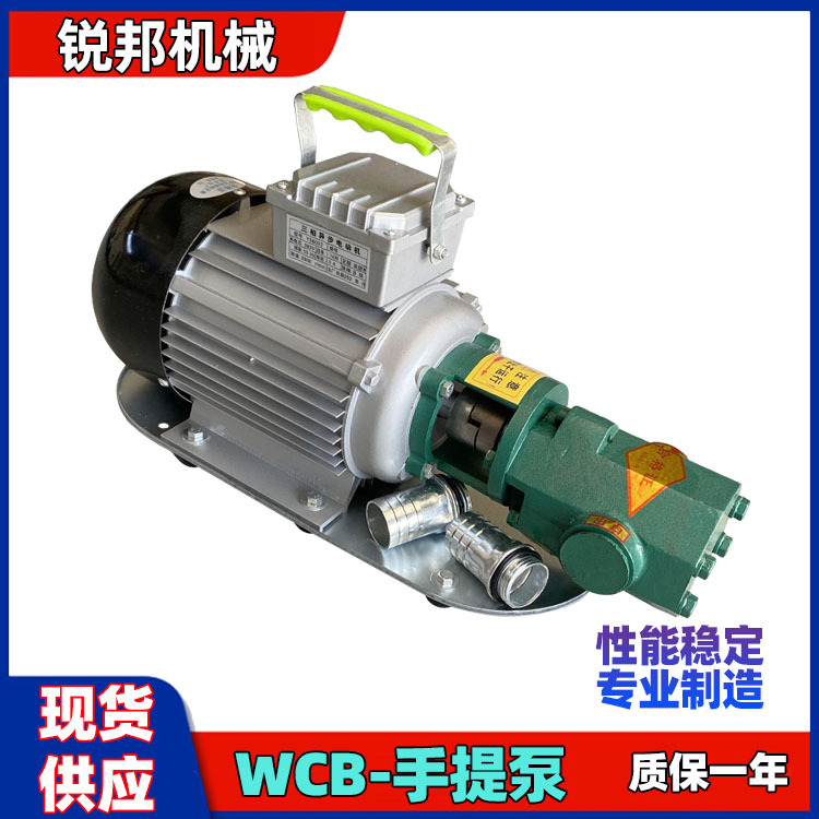 高效手提式WCB75自吸齿轮泵微型电动变压器柴油抽油泵