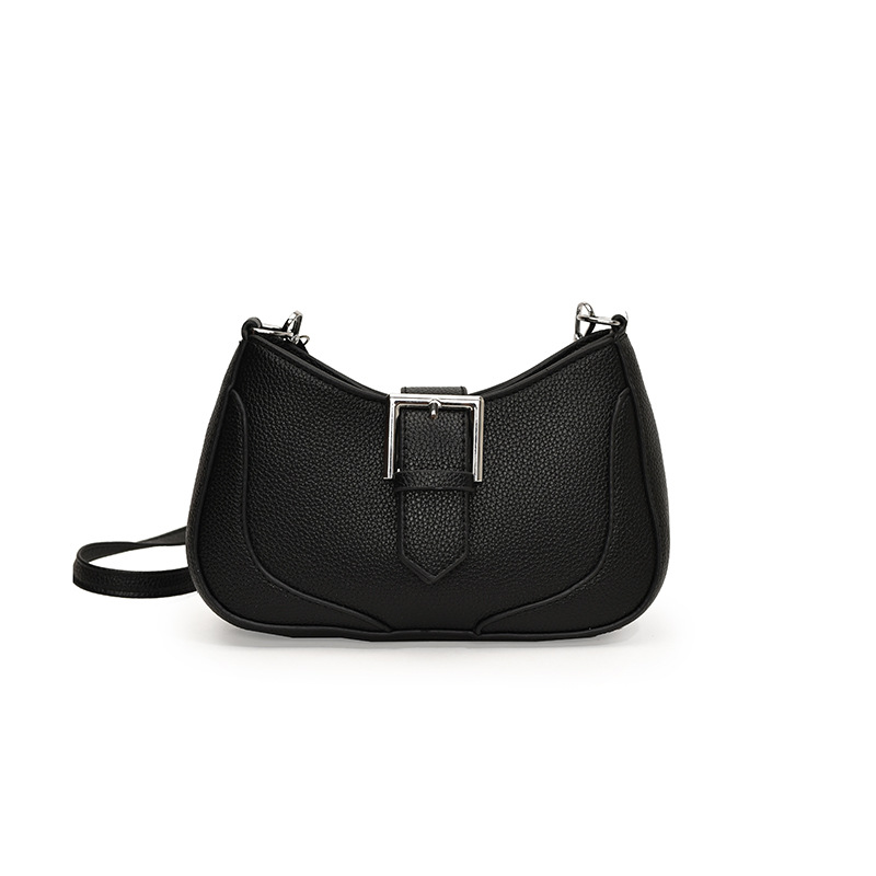 2024 nuevo bolso femenino verano Sen Meng retro chica caliente bolso de axila textura bolso de luna nueva bolso de mensajero de un solo hombro marea