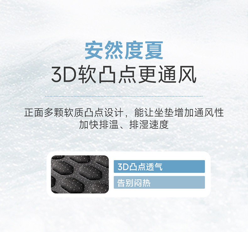 Foreign Trade European and American Car Seat Cushions 3D Raised Breathable Cross-Border Tiktok Shop Seat Covers Temu Amazon Shein
