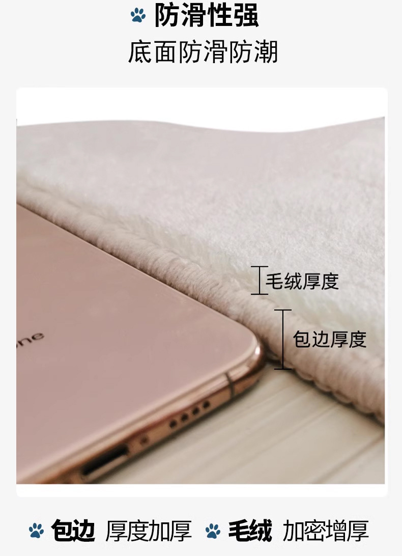Simple Floral Sports Car Home Bathroom Semi-Circular Non-Slip Floor Mat Bathroom Water-Absorbent and Stain-Resistant Foot Mat Imitation Cashmere Carpet
