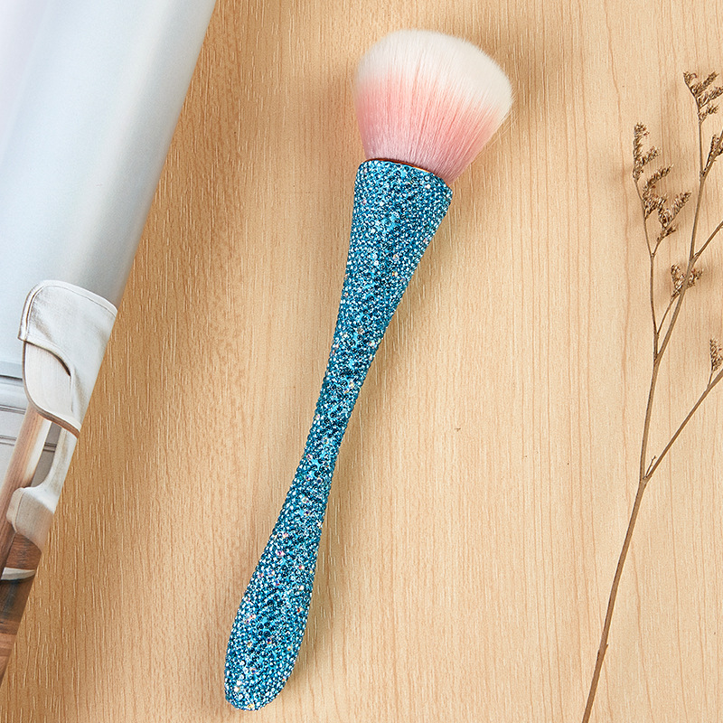 Diamantes transfronterizos, cintura pequeña, cepillo de red, rubor, cepillo de polvo suelto, base de uñas, número de polvo, cepillo de maquillaje al por mayor