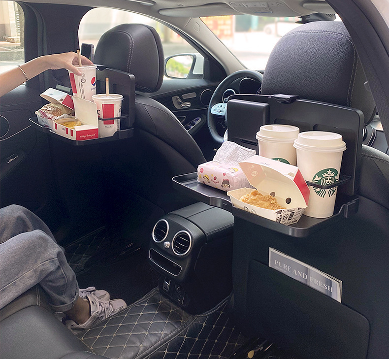 Car Small Table, Rear Seat, Multifunctional Car Dining Table, Foldable Storage Dining Table, Computer Notebook Wholesale