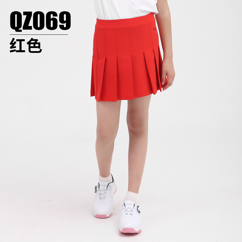 Váy golf bé gái thể thao chữ A thoáng khí mùa hè — QZ069 Màu Đỏ, QZ069 màu xanh hải quân, QZ069 màu đen, QZ069 màu trắng