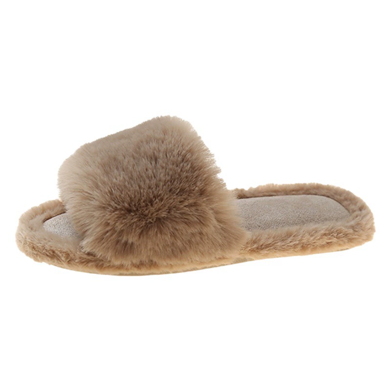 Трансграничная Внешняя торговля плюшевые тапочки, женские осенне-зимние хлопковые тапочки, домашние теплые длинные шерстяные тапочки оптом